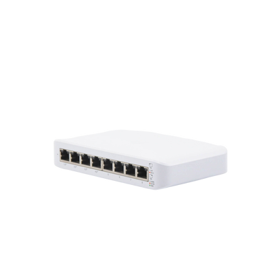 Switch UniFi Lite Administrable PoE de 8 Puertos 10/100/1000 Mbps (4 puertos 802.3af/at), 52 W