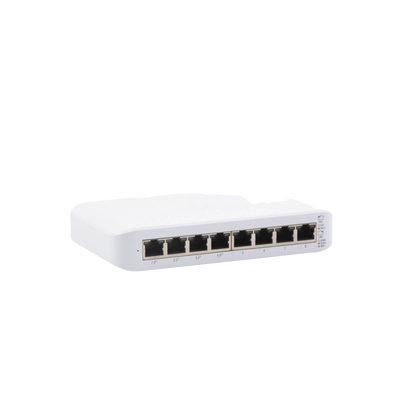 Switch UniFi Lite Administrable PoE de 8 Puertos 10/100/1000 Mbps (4 puertos 802.3af/at), 52 W