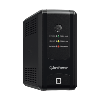 UPS de 750 VA/375 W, Topología Línea Interactiva, Entrada 120 Vca NEMA 5-15P, y 8 Salidas NEMA 5-15R, Puerto USB, Con Regulador de Voltaje (AVR)