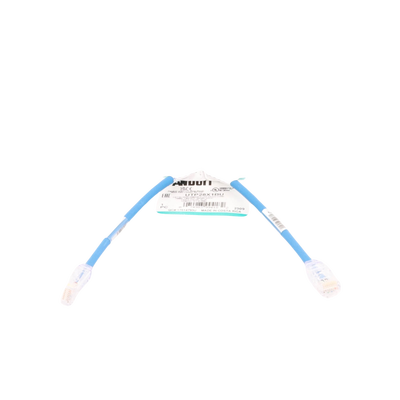 Cable de Parcheo UTP Cat6A, CM/LSZH, Diámetro Reducido (28AWG), Color Azul, 1ft