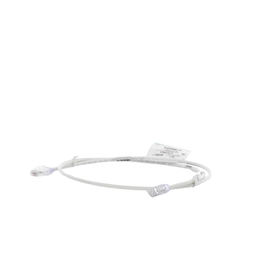 Cable de Parcheo UTP Cat6A, CM/LSZH, Diámetro Reducido (28AWG), Color Blanco Mate, 3ft