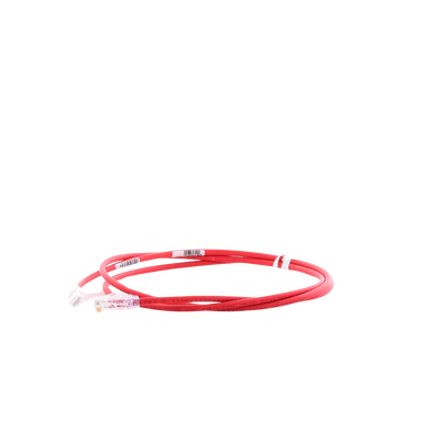 Cable de Parcheo UTP Cat6A, CM/LSZH, Diámetro Reducido (28AWG), Color Rojo, 5ft