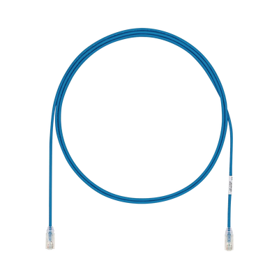 Cable de Parcheo UTP Cat6A, CM/LSZH, Diámetro Reducido (28AWG), Color Azul, 8ft
