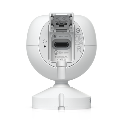 Cámara UniFi Protect WiFi 2K HD 30 FPS, Audio de Dos Vías, Montaje en Pared, LED Infrarojo para Visión Nocturna, IPX5 para intemperie