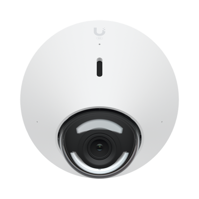 UniFi Protect Cámara G5 Dome  para interior/exterior / 2K (4MPX), ángulo 102.4°, visión nocturna IR hasta 9 mts / detecciones inteligentes / audio bidireccional / resistente a la intemperie IPx4 / antivandálica IX08