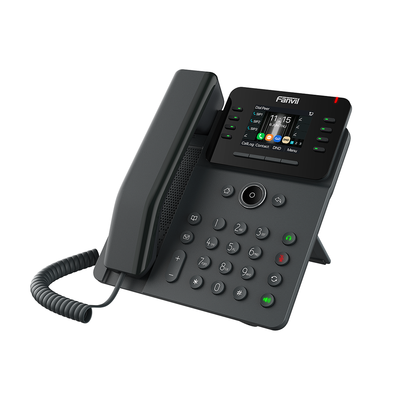 Teléfono IP Wi-Fi Empresarial,Bluetooth, 12 líneas SIP, pantalla a color 2.8", PoE, puertos Gigabit, conferencia local de 6 vías.