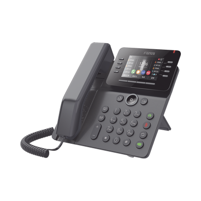 Teléfono IP Empresarial Esencial WiFi / Bluetooth, 12 líneas SIP, pantalla a color 3.5", PoE, puertos Gigabit, conferencia local de 6 vías.