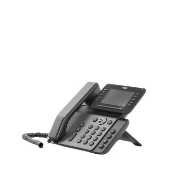 Teléfono IP Empresarial Esencial WiFi / Bluetooth, 20 líneas SIP, pantalla a color 4.3" ajustable, PoE, puertos Gigabit, conferencia local de 6 vías.