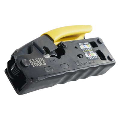 Ponchadora/Pelacables/Cortacables Compacta con Matraca para Conectores  RJ45 y RJ11/RJ12.
