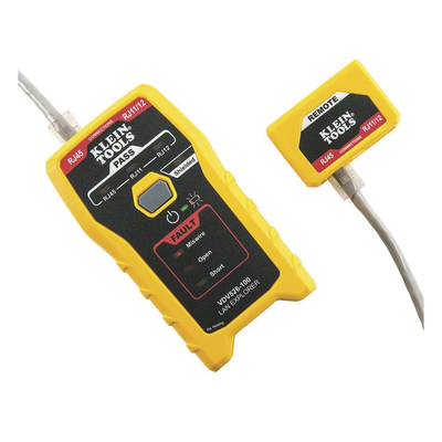Probador de Cables de Red y Probador de Cables de Datos LAN Explorer™ con Transmisor Remoto.