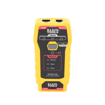 Probador de Cables de Red y Probador de Cables de Datos LAN Explorer™ con Transmisor Remoto.