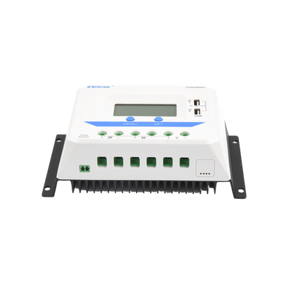 Controlador Solar de Carga PWM 12/24/36/48 V 45 A, Salida USB, con Display
