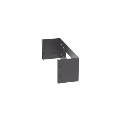 Rack Abierto de Instalación en Pared con Bisagras, Profundidad de 159 mm, 19 in de Ancho, 4 UR, Color Negro