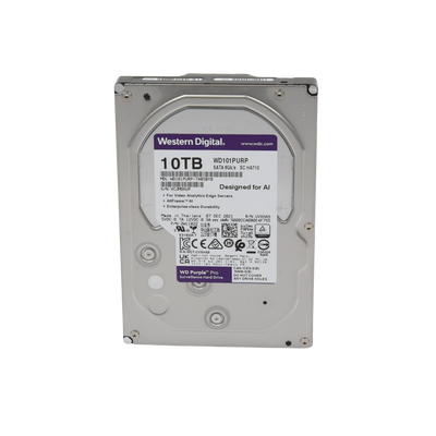 Disco Duro Purple Pro de 10 TB / 7200 RPM / Optimizado para Soluciones de Videovigilancia con Analiticos (Meta Data) / Uso 24-7 / 5 Años de Garantia