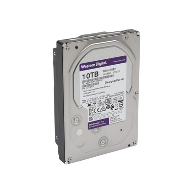 Disco Duro Purple Pro de 10 TB / 7200 RPM / Optimizado para Soluciones de Videovigilancia con Analiticos (Meta Data) / Uso 24-7 / 5 Años de Garantia