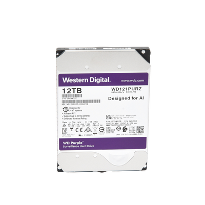Disco duro WD de 12TB / 7200RPM / Optimizado para Videovigilancia