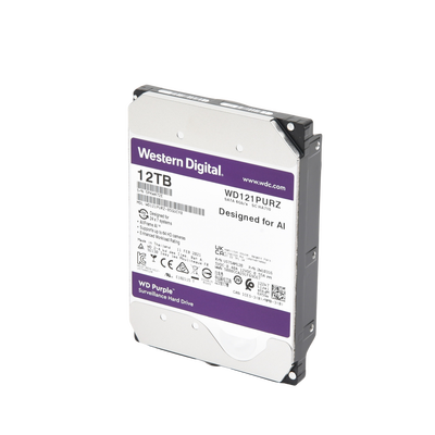 Disco duro WD de 12TB / 7200RPM / Optimizado para Videovigilancia