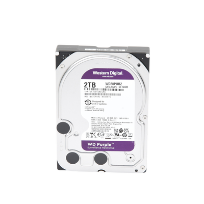 Disco Duro PURPLE de 2TB / 3 AÑOS DE GARANTÍA / Para Videovigilancia