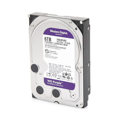 Disco Duro PURPLE de 6TB / 3 AÑOS DE GARANTÍA / Para Videovigilancia
