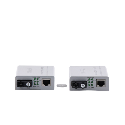 Convertidor de medios / Hasta 25 Km / 1 puerto SC/UPC 1000Mbps / 1 puerto RJ45 1000Mbps / WL: Tx 1310nm - Rx 1550nm / incluye 2 piezas A y B