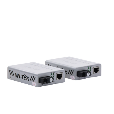 Convertidor de medios / Hasta 25 Km / 1 puerto SC/UPC 1000Mbps / 1 puerto RJ45 1000Mbps / WL: Tx 1310nm - Rx 1550nm / incluye 2 piezas A y B