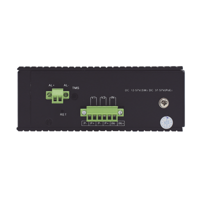 Switch Industrial 8 puertos / Administrable PoE / Puerto 1-2 PoE 24V/48V /  Puertos 3-8 puertos 802.3 af/at/bt / Presupuesto máx 240 W