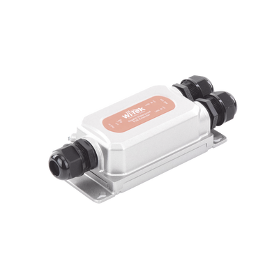 Extensor PoE para exterior / Entrada PoE de 60W y 2 salidas PoE de 30W / Protección IP68 / Ideal Para Aplicaciones de CCTV