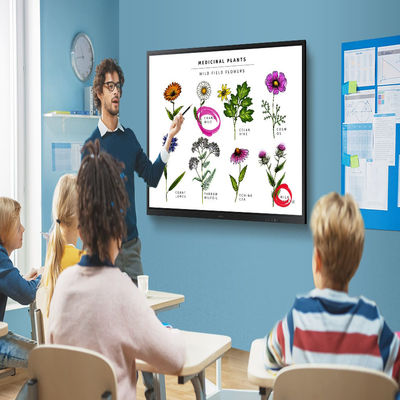 Pantalla Interactiva Touch de 75" con Lápiz Táctil / conectividad Wifi / USB / RJ45 / RS232 / HDMI / Salida Touch / Tizen SO / compatible con VESA