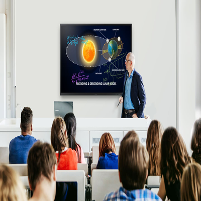 Pantalla Interactiva Touch de 75" con Lápiz Táctil / conectividad Wifi / USB / RJ45 / RS232 / HDMI / Salida Touch / Tizen SO / compatible con VESA