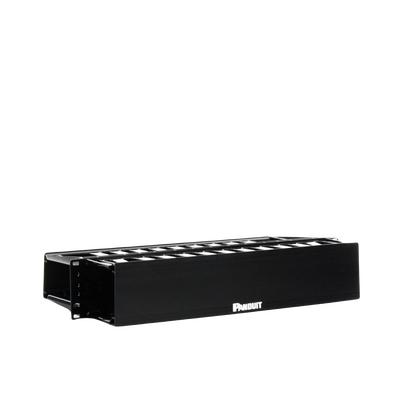 Organizador de Cables Horizontal PatchLink, Doble (Frontal y Posterior), Para Rack de 19in, 2UR