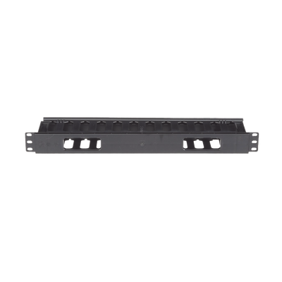 Organizador de Cables Horizontal PatchLink, Sencillo (Solo Frontal), Para Rack de 19in, 1UR
