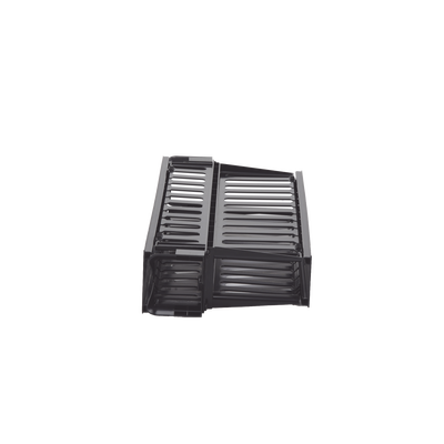 Organizador de Cables Horizontal PatchLink, Doble (Frontal y Posterior), Con Tapa Extendida, Para Rack de 19in, 2UR