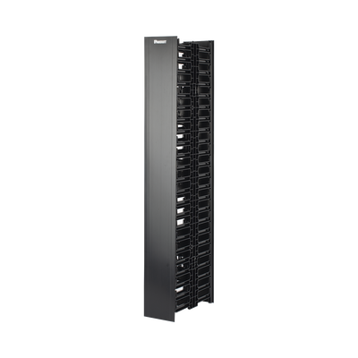 Organizador Vertical NetRunner, Doble (Frontal y Posterior), de 22.5 UR, 4.9in de Ancho, Color Negro