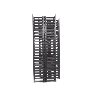 Organizador Vertical NetRunner, Doble (Frontal y Posterior), para Rack Abierto de 45 Unidades, 6.7in de Ancho, Color Negro