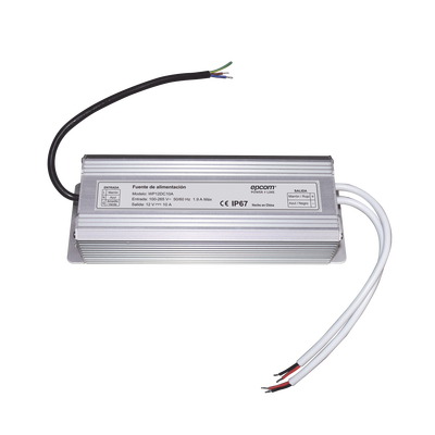 Fuente 12 V / 10 Amperes / Waterproof / Intemperie grado IP67