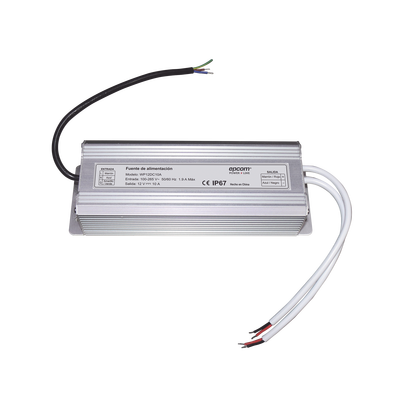 Fuente 12 V / 10 Amperes / Waterproof / Intemperie grado IP67