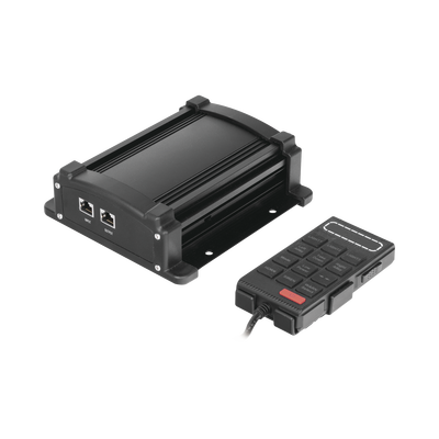 Sirena Vehicular de 100W de Potencia Con Controlador Unimando, Micrófono, Control de Tonos y Patrones de destello de Barras de Luces Serie X67 / X75