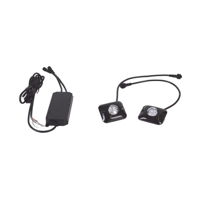 Estrobos Ocultos de 12 LED cada una, Color Rojo/Azul, Ideales para Vehículos Encubierto