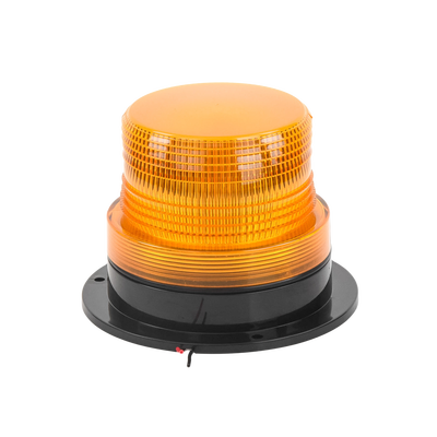 Burbuja brillante  de Larga Vida Útil con 8 LEDs, color ámbar, domo ámbar, 12Vcd