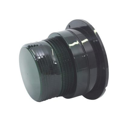 Burbuja Brillante de Larga Vida Útil, con 8 LEDs Color Verde, Domo Verde, 12Vcd