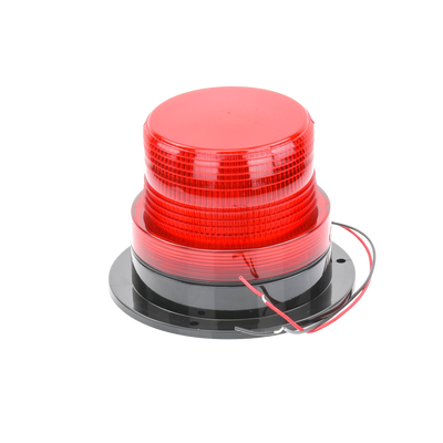 Burbuja Brillante de Larga Vida Útil, con 8 LEDs Color Rojo, Domo Rojo, 12Vcd