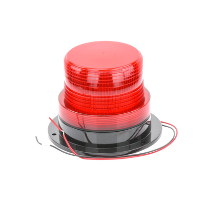 Burbuja Brillante de Larga Vida Útil, con 8 LEDs Color Rojo, Domo Rojo, 12Vcd