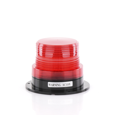 Burbuja Brillante de Larga Vida Útil, con 8 LEDs Color Rojo, Domo Rojo, 110 Vca