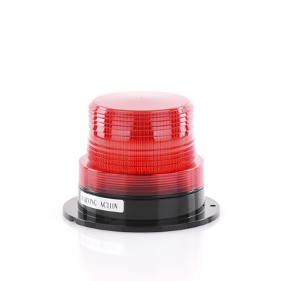 Burbuja Brillante de Larga Vida Útil, con 8 LEDs Color Rojo, Domo Rojo, 110 Vca