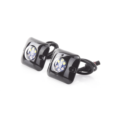 Estrobos Ocultos de 6 LED, Color ámbar / claro