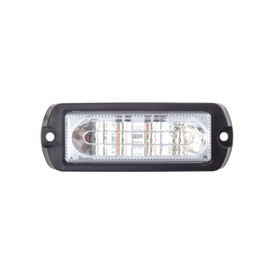 Luz Auxiliar Ultra Brillante X13 de 4 LEDs, color Rojo, con mica transparente.