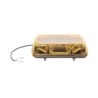 Mini Barra  con 18 Poderosos LEDs, Color Ámbar Con Montaje Fijo de Tornillos