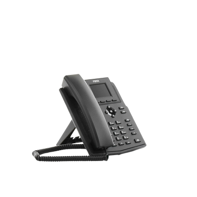 Teléfono IP empresarial para 4 líneas SIP con pantalla LCD de 2.4 pulgadas a color, Opus y conferencia de 3 vías, PoE.