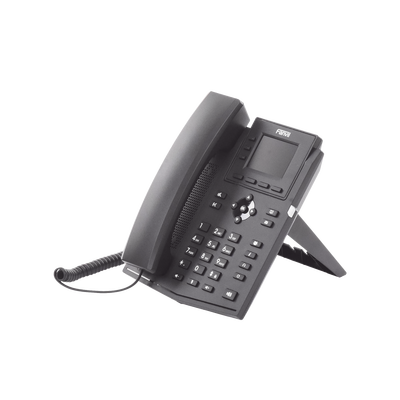 Teléfono IP Wi-Fi empresarial para 4 líneas SIP con pantalla LCD de 2.4 pulgadas a color, Opus y conferencia de 3 vías, PoE.