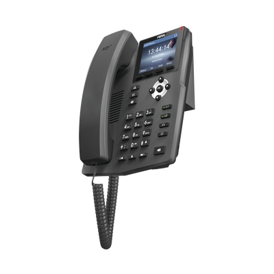 Teléfono IP empresarial para 2 lineas SIP con pantalla LCD de 2.4 Pulgadas a color y conferencia de 3 vías